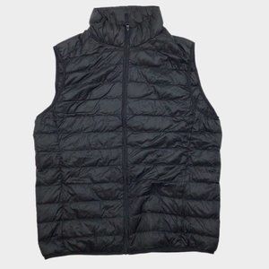 Uniqlo Mens Puffer Vest Black Meduim M Winter Vest Lightweight Zip Up